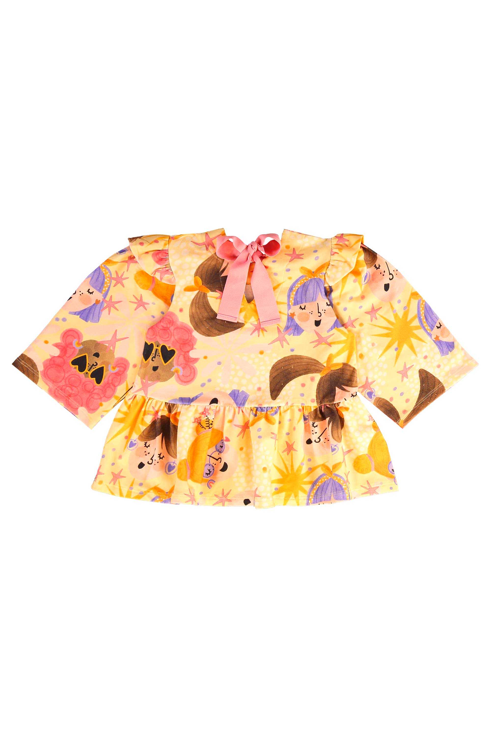 Conjunto Estrela Infantil com Blusa e Calça (Amarelo) Três e Já - Imagem 39